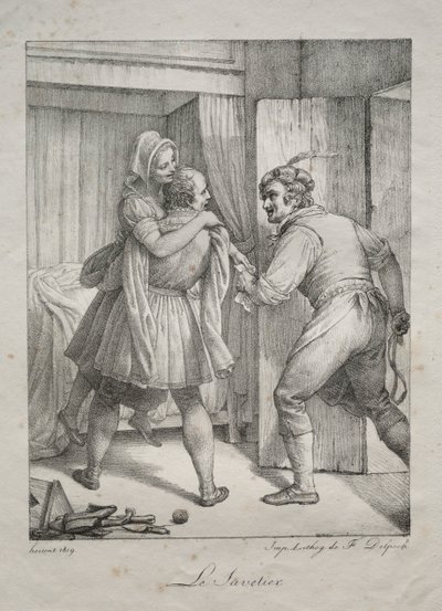 De Schoenmaker door Louis Hersent