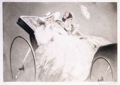 Champs Elysees door Louis Icart