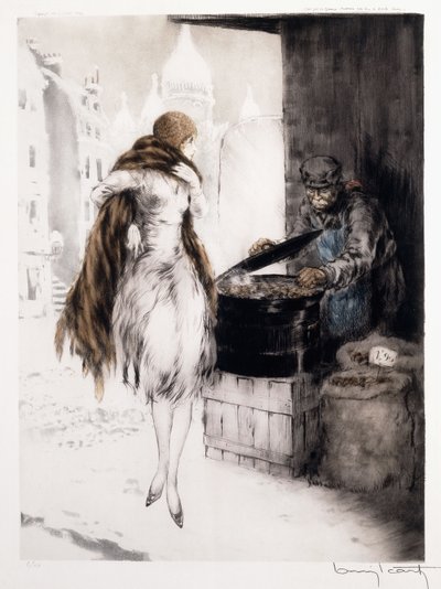 Kastanjeverkoper door Louis Icart