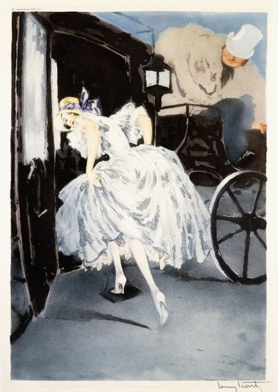 Vertrek, c.1941 door Louis Icart