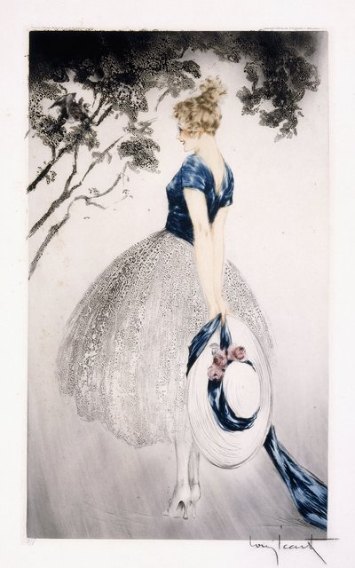 In het Nest, c.1922 door Louis Icart