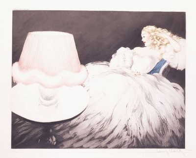 Lampscherm door Louis Icart