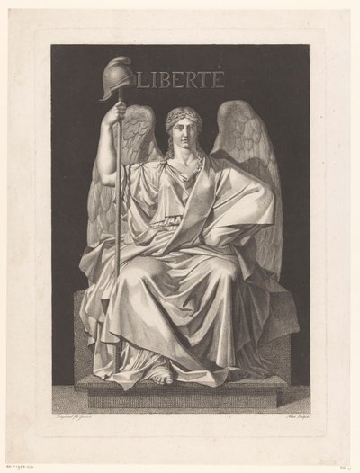 Allegorische verbeelding van de Vrijheid door Louis Jean Allais