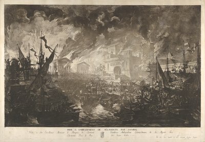De Inname van Selinus door Hannibal door Louis Jean Desprez
