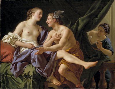 Mercurius, Herse en Aglaurus door Louis Jean François Lagrenée