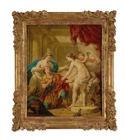Pygmalion en Galatée door Louis Jean Francois I Lagrenee