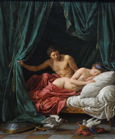 Mars en Venus Allegorie van Vrede, 1770 door Louis Jean François Lagrenée