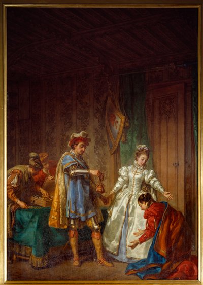 De kuisheid van Bayard door Louis Jean Jacques Durameau