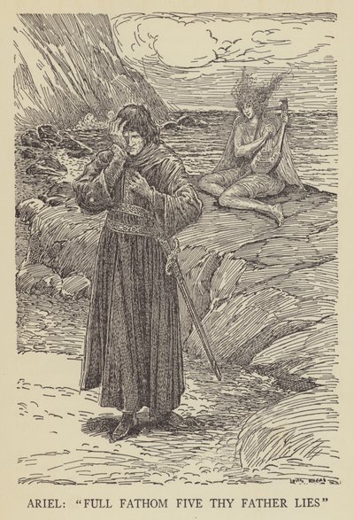 Ariel, Vijf vadem diep ligt je vader door Louis John Rhead