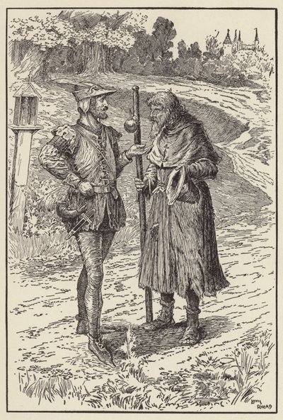 Kom, verwissel je kleding voor de mijne, oude man door Louis John Rhead