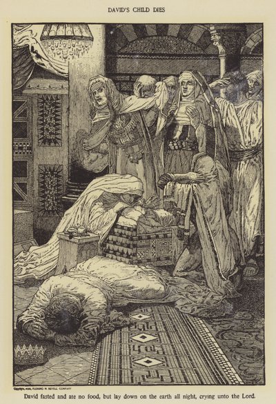 Davids kind sterft door Louis John Rhead