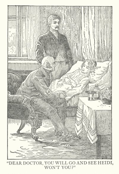 Illustratie voor Heidi door Johanna Spyri door Louis John Rhead