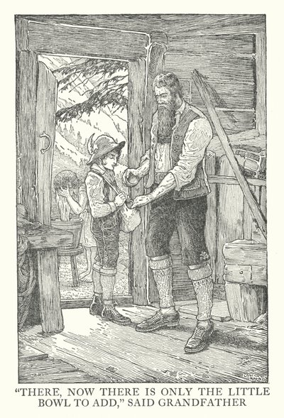 Illustratie voor Heidi door Johanna Spyri door Louis John Rhead