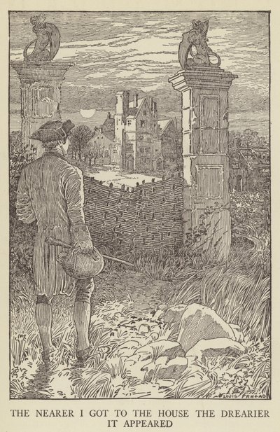 Illustratie voor Kidnapped door Robert Louis Stevenson door Louis John Rhead
