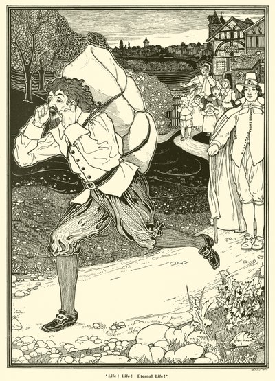 Leven! Leven! Eeuwig Leven! (gravure) door Louis John Rhead