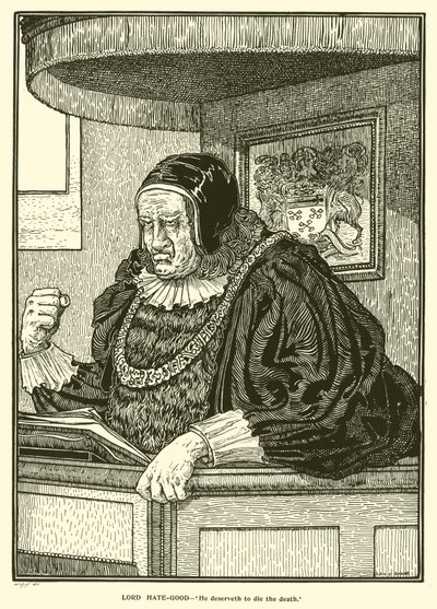 Heer Hate-Good (gravure) door Louis John Rhead