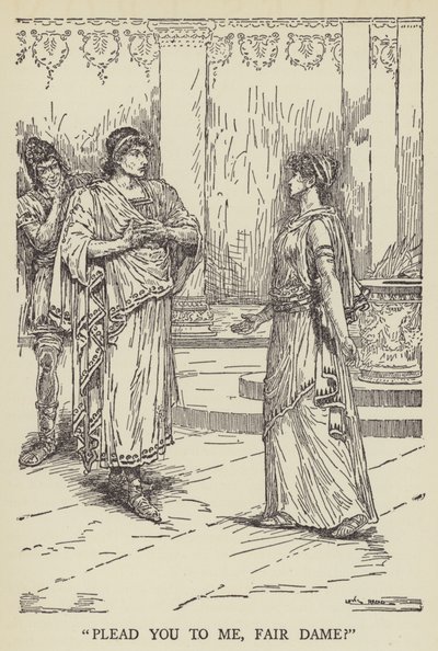 Pleidooi je voor mij, schone dame? door Louis John Rhead