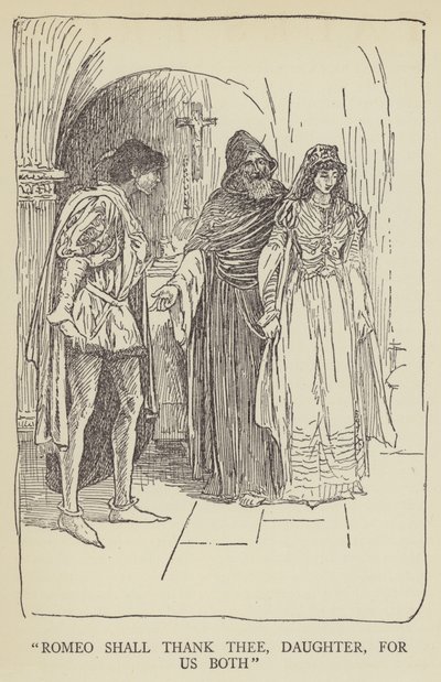 Romeo zal je bedanken, dochter, voor ons beiden door Louis John Rhead