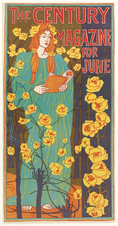 The Century Magazine voor juni, uitgegeven 1896 door Louis John Rhead