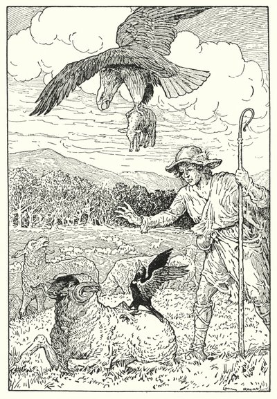 De Adelaar en de Kauw door Louis John Rhead