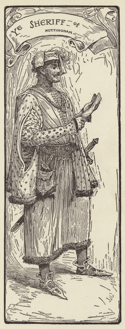 De Sheriff van Nottingham door Louis John Rhead