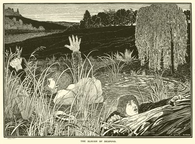 Het moeras van wanhoop (gravure) door Louis John Rhead