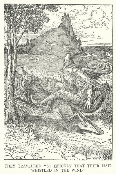 Ze reisden "zo snel dat hun haar in de wind floot" door Louis John Rhead