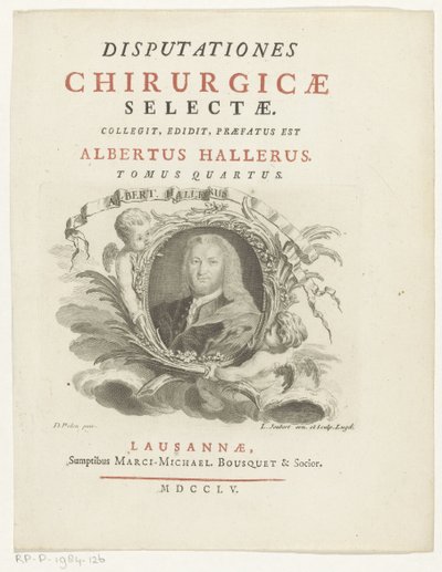 Portret van Albrecht von Haller door Louis Joubert