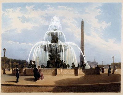 Fontein van de Place de la Concorde - in 