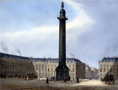 Uitzicht op de Zuil en Place Vendôme - in 