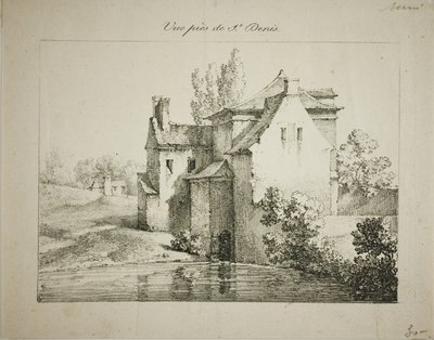 Uitzicht nabij St. Denis door Louis Jules Frederic Villeneuve