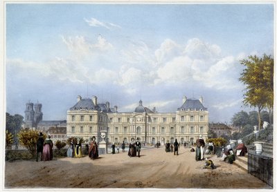 Le Palais du Luxembourg, aan de tuinzijde. In 