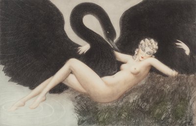 Leda en de Zwaan, 1934 door Louis Justin Laurent Icart