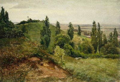 De Westelijke Helling van de Doernberg, nabij Kassel door Louis Kolitz