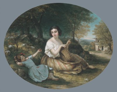 De mandenmaker, 1853 door Louis Lang