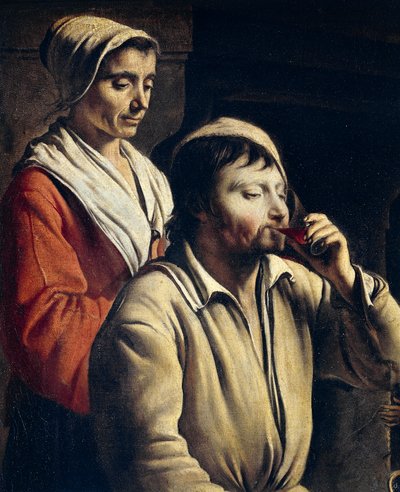 Boerenmaaltijd door Louis le Nain