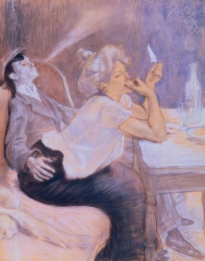 Het avondmaal van de apachen door Louis Legrand