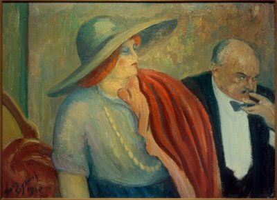 Paar in het theater door Louis Legrand