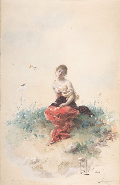 Vrouwelijke figuur door Louis Leloir
