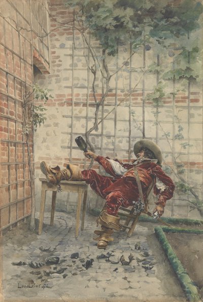 In Zijn Kopjes, 1872 door Louis Leloir