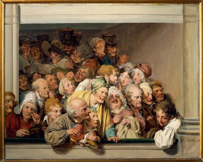 Theaterloge op vrije voorstellingsdag door Louis Leopold Boilly