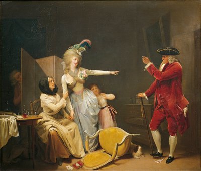 Frankrijk, Saint-Omer, Oude man of jaloerse minnaar door Louis Leopold Boilly