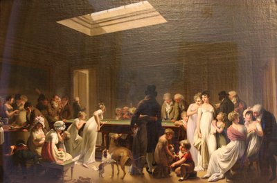 Biljartspel door Louis Leopold Boilly