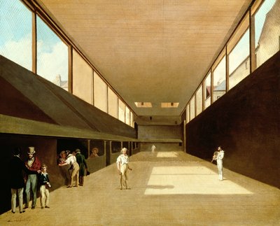 Interieur van de Jeu de Paume, Versailles door Louis Leopold Boilly