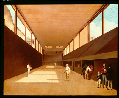 Interieur van de Jeu de Paume, Versailles door Louis Leopold Boilly