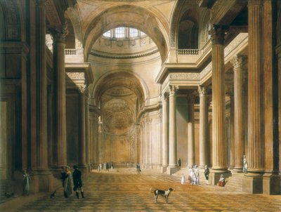Interieur van het Pantheon in Parijs door Louis Leopold Boilly