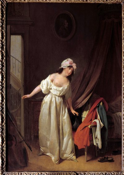 Le doux réveil door Louis Leopold Boilly