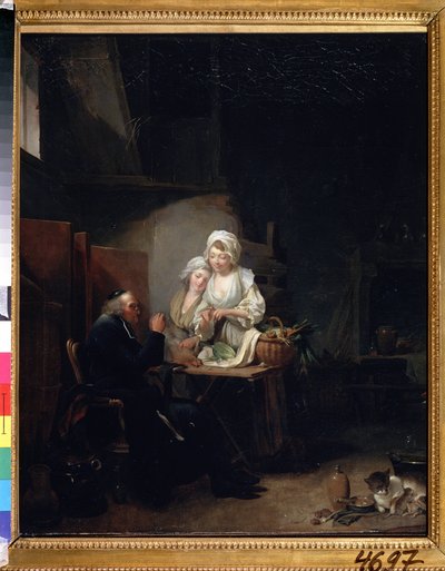 De oude pastoor door Louis Leopold Boilly