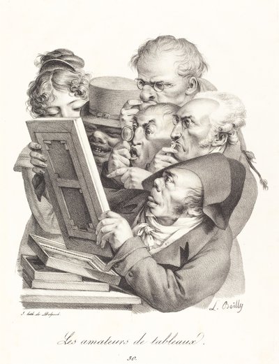 De kunstliefhebbers door Louis Leopold Boilly
