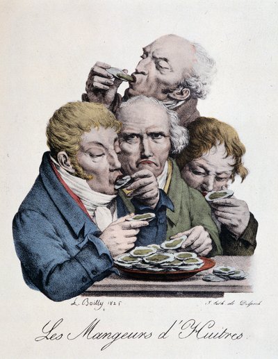 Oestereters - door L. Boilly door Louis Leopold Boilly